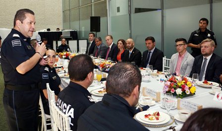 Fortalece Policía Federal lazos de cooperación con diplomáticos y agregados de seguridad en México