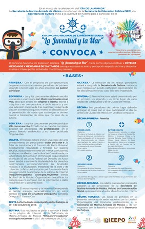 Invitan IEEPO y SEMAR a participar en el XVI Concurso “La Juventud y La Mar”
