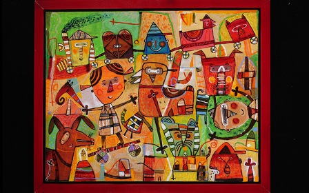 Inauguran “Exposición pictórica del estado de Oaxaca” de Andriacci en el Senado