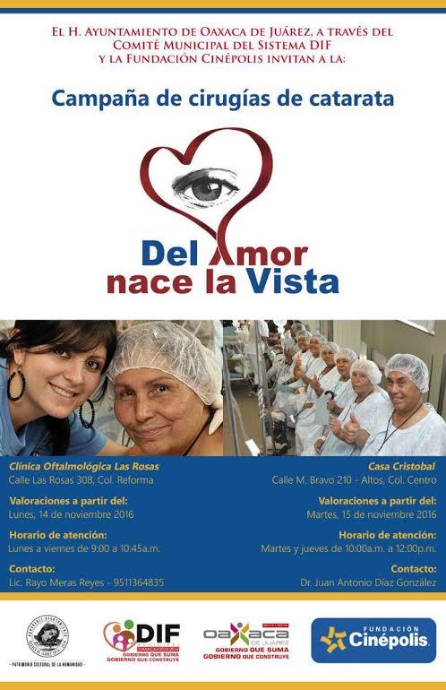 Arranca lunes DIF Municipal campaña de Cirugías de Cataratas
