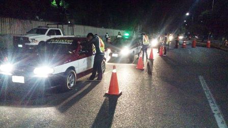 Arrestados 13 conductores durante Operativo Alcoholímetro en Oaxaca de Juárez