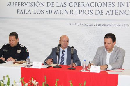 En Zacatecas, supervisan operaciones interinstitucionales para 50 municipios de atención prioritaria