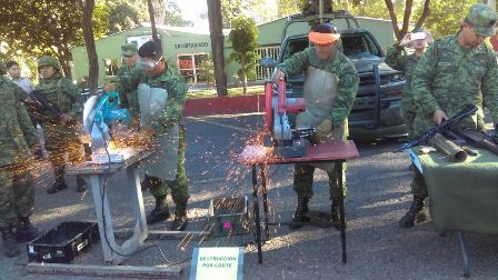Inutilizan más de cinco mil armas de fuego en Coahuila, Sinaloa y Quintana Roo