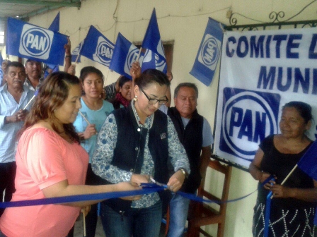 Inaugura CDE del PAN oficinas municipales en Chiltepec y Ojitlán