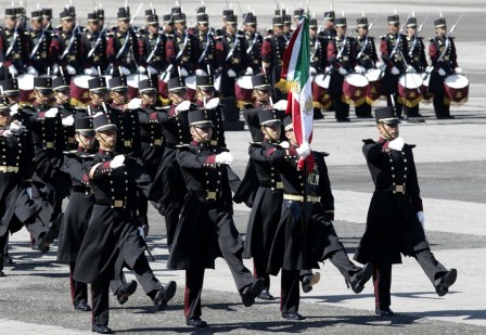 Participan cadetes en el CLXXIII Aniversario de la Independencia de la República Dominicana