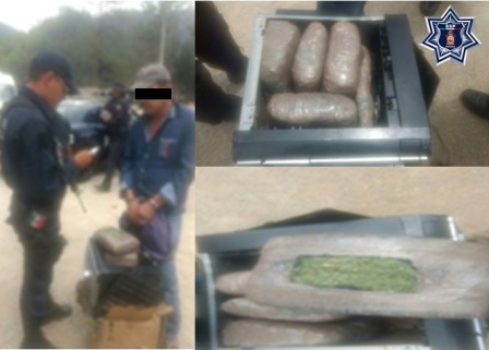 Por delitos contra la salud es detenido en San Pedro Pochutla, Oaxaca