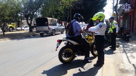 Sanciona Policía Vial a 658 conductores de motocicletas en Oaxaca: SSPO