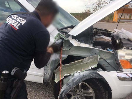 Hallan cerca de 6 kilos de cocaína ocultos en la carrocería de un vehículo en Campeche