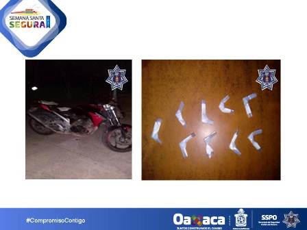 Dos detenidos en posesión de nueve dosis de estupefacientes en Tuxtepec, Oaxaca
