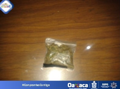 Detienen a menor de edad en posesión de marihuana en Putla de Guerrero, Oaxaca