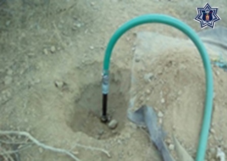 Localizan fuerzas estatales y federales de seguridad pública toma clandestina de hidrocarburo