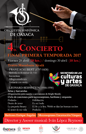 Invita SECULTA al cierre de temporada de la Orquesta Sinfónica de Oaxaca
