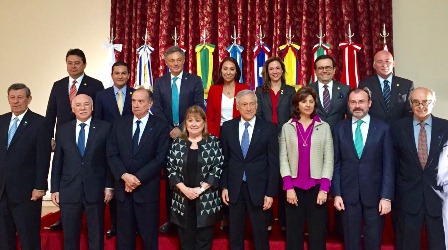 En Argentina, se reúne canciller mexicano con sus homólogos de la Alianza del Pacífico y del Mercosur