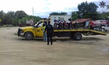 Accionan operativo conjunto en la Costa de Oaxaca para detectar vehículos irregulares