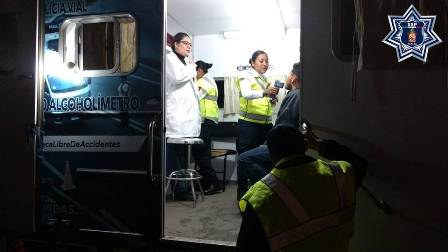 Arresta Policía Vial a 11 conductores durante Operativo Alcoholímetro en Oaxaca de Juárez