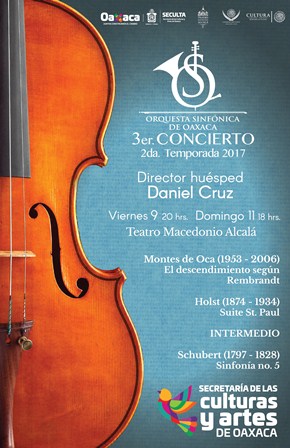 Invita SECULTA a conciertos de la Orquesta Sinfónica de Oaxaca