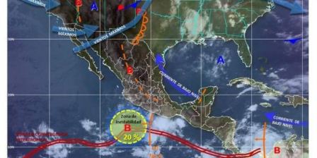 En las próximas 24 horas se prevén lluvias con tormentas fuertes en Oaxaca