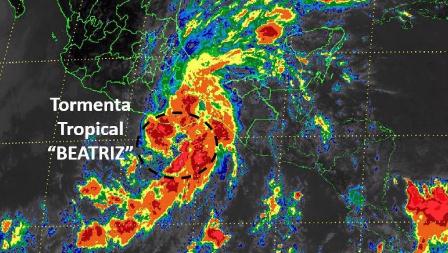 Continuará provocando lluvias Tormenta Tropical “Beatriz”