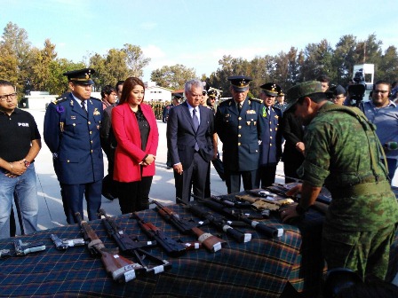 Inutilizan más de cuatro mil 200 armas largas y cortas en Tamaulipas y Jalisco
