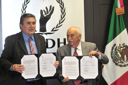 Firman la CNDH y el Club de Niños y Niñas de México AC convenio de colaboración