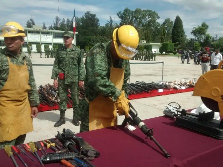 Inutilizan cerca de tres mil armas de fuego en Guerrero y Oaxaca