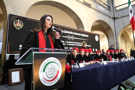 Recibe senadora Ana Gabriela Guevara Honoris Causa por su contribución deportiva y legislativa