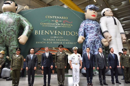 Inauguran Exposición “Fuerzas Armadas…Pasión por Servir a México” en el Centro Expositor