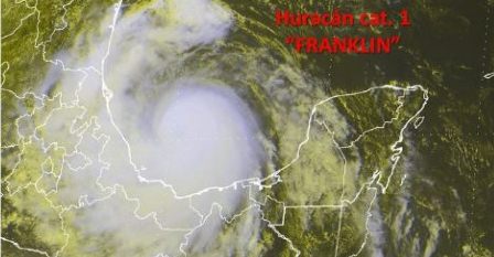 Provocaría Huracán “Franklin” tormentas intensas en Oaxaca