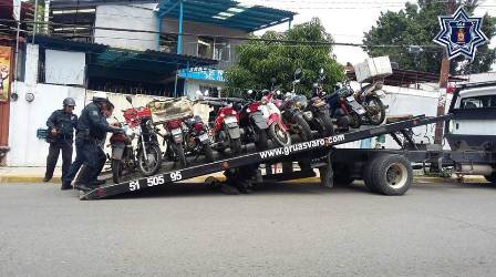 Aseguran 50 motocicletas por irregulares en la zona norte de la capital de Oaxaca