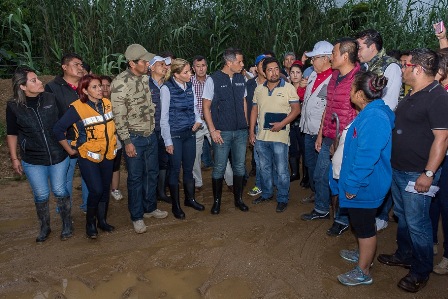Emprende Gobierno de Oaxaca acciones en apoyo a familias afectadas por lluvias