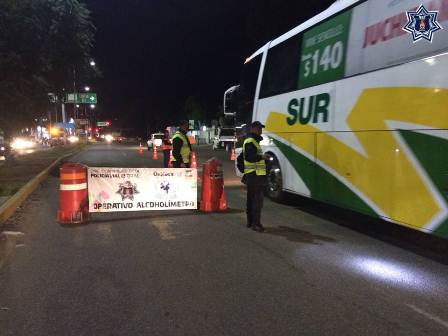 Arrestados 35 conductores en Alcoholímetro este fin de semana en Oaxaca y Tuxtepec