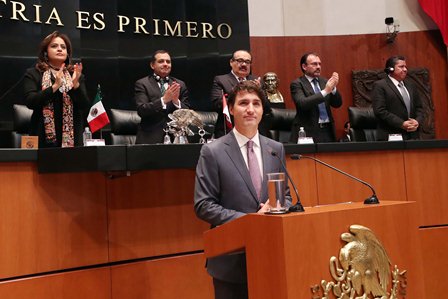 Normas laborales progresistas, base para “asegurarnos que se modernice el TLCAN: Trudeau