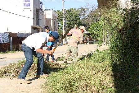 Realizan “Tequio por Xoxo” en beneficio de familias de la colonia Palestina