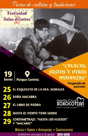 Con homenaje al cine mexicano, inician festejos de Fieles Difuntos 2017 en Xoxocotlán