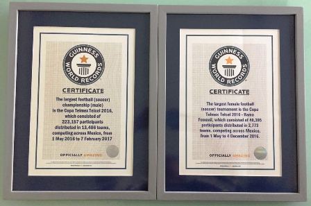 Obtiene Copa TELMEX TELCEL dos nuevos Récord Guinness