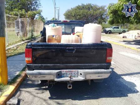 Detienen a dos personas en poder de unos 540 litros de hidrocarburo en el Istmo: SSPO