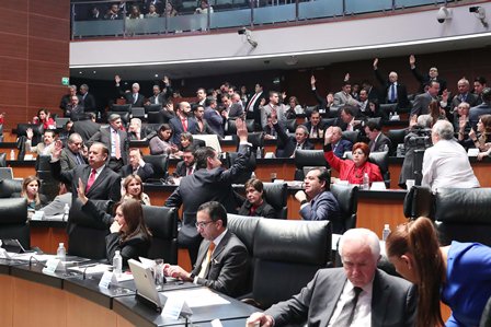 Ratifica Senado grados navales y militares propuestos por el ejecutivo Federal