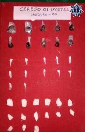 Realizan 18 decomisos de enervantes y objetos prohibidos en CERESOS de Oaxaca