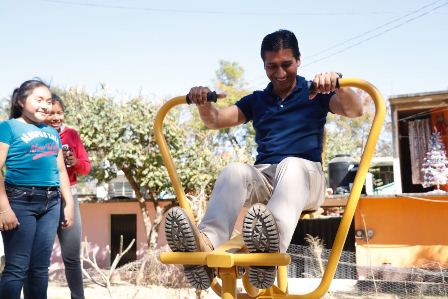 Inauguran gimnasios al aire libre en dos colonias de Xoxocotlán, Oaxaca