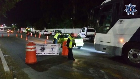 Sanciona Policía Vial Estatal a 41 conductores en seis operativos Alcoholímetro