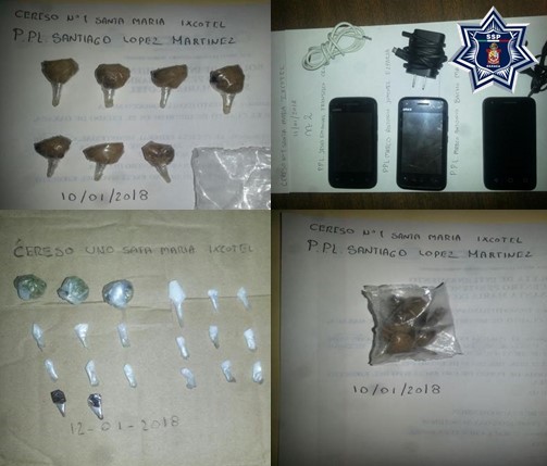 Reportan 48 revisiones y 28 decomisos en sistema penitenciario de Oaxaca