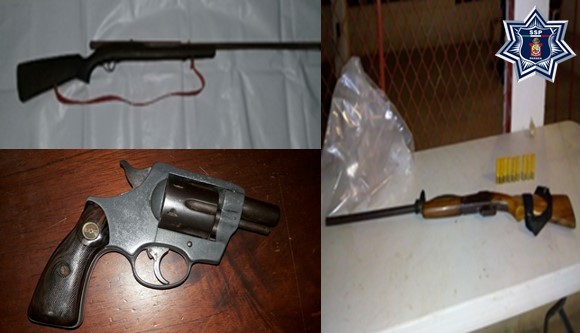 Asegura Policía de Oaxaca cuatro armas de fuego en recorridos de seguridad y vigilancia