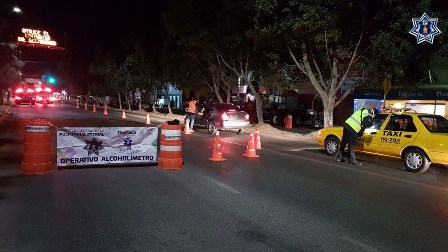 Arresta Policía Vial Estatal a 25 conductores en Operativo Alcoholímetro