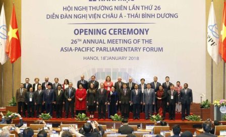 Presente delegación mexicana en 26ª Reunión Anual del Foro Parlamentario Asia Pacífico