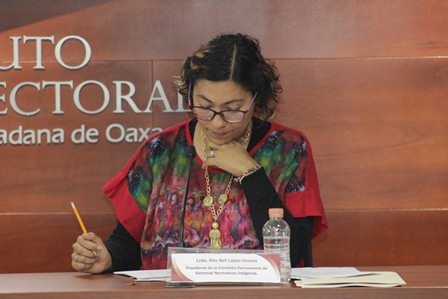 Presidenta de la Comisión de Sistemas Normativos Indígenas