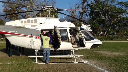 Trasladan vía aérea al herido