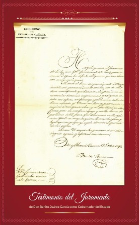 Guarda AGEO testimonio del juramento de Don Benito Juárez como gobernador de Oaxaca en 1847