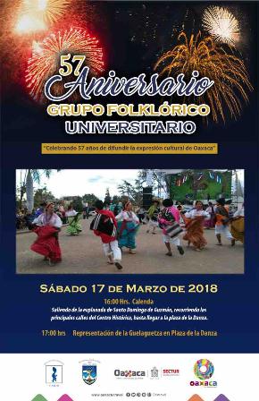 Celebra Grupo Folclórico de la UABJO 57 años de difusión de la cultura oaxaqueña