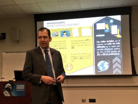 Expone magistrado fortalezas del sistema electoral mexicano en Estados Unidos