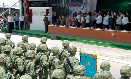 Entrega presidente nuevo Hospital Militar Regional de Especialidades de Mérida